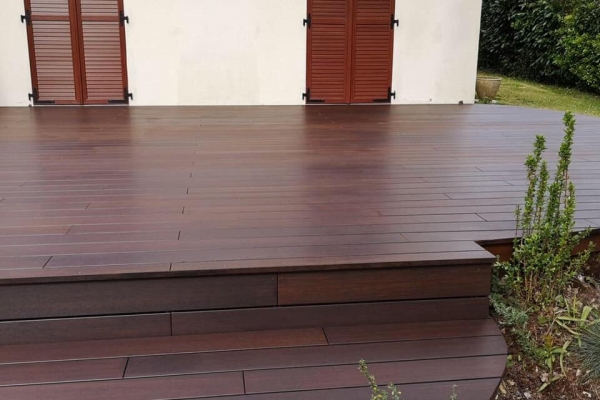 Pose d’une terrasse Moso Bamboo X-treme